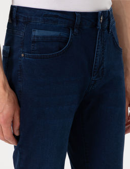 Lacivert Straight Fit Jean Pantolon