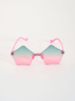 Цена за 2 шт. Карнавальные очки «Пятиугольник» градиент, цвета МИКС