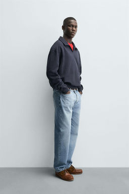 COTTON POLO SWEATSHIRT - Zara фото 4