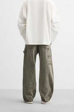 FADED CARPENTER POCKET TROUSERS - Zara фото 21