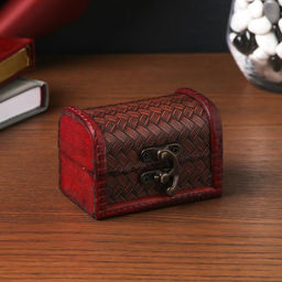 Шкатулка для украшений «Сундучок. Плетёнка », дерево, 6×5×8 см