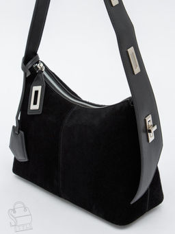 Сумка женская кожаная 1110M black  Polina&Eiterou  в Новосибирске