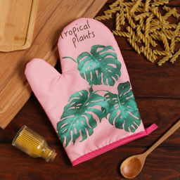 Варежка Доляна Tropical цвет розовый 26х16 см, 100% п/э