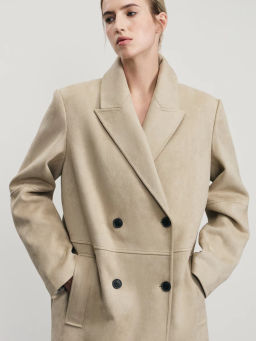 Пальто из искусственной замши / Zarina фото 3