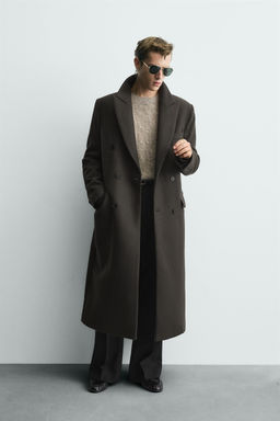 LIMITED EDITION MANTECO® WOOL BLEND DOUBLE-BREASTED COAT