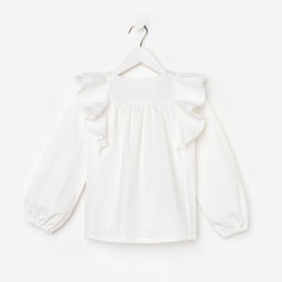 Рубашка для девочки KAFTAN, белая, размер 32 (110-116 см)