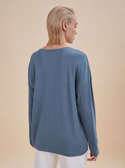 PELICAN, джемпер женский, Джинс  фото 2