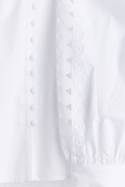 Blusa de algodon con detalle bordado - H&m фото 6