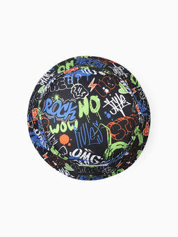 Панама детская KAFTAN «Граффити», чёрная, размер 54