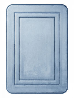 Коврик для ванной 55x80 синий полиэстер 100%