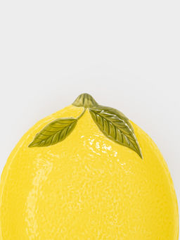 Салатник, 22х16х4 см, 480 мл, фарфор P, желтый, Лимон, Lemon