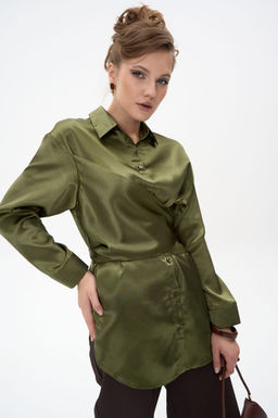 Рубашка Ямина (оливковый/уценка)