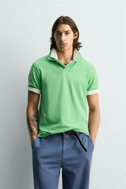 POLO PIQU? REGULAR FIT / Verde manzana - Zara фото 2