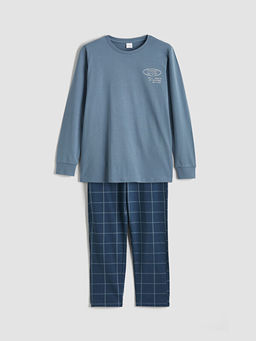 New York Bask?l? Erkek ?ocuk Pijama Tak?m?