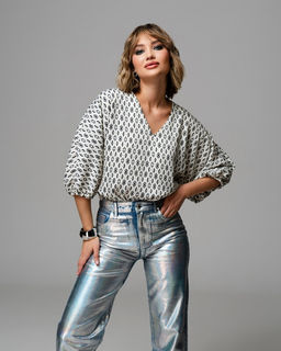 Блузка Японский шёлк с цельнокроеным рукавом - Elena sorti фото 6