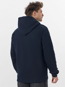 Толстовка мужская синяя из футера с начесом - Mark formelle фото 2