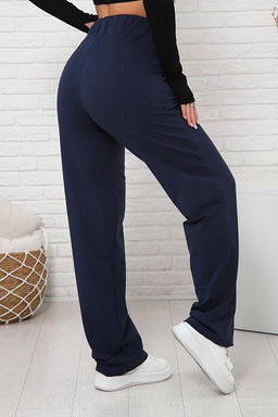 Брюки с карманами футер с лайкрой (01038, темно-синий) - Плиона фото 11
