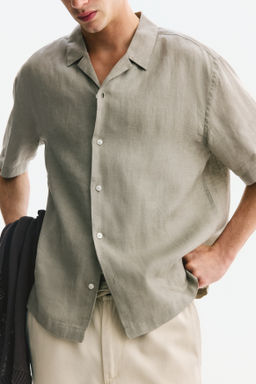 Camisa resort de lino Relaxed Fit - H&m фото 8