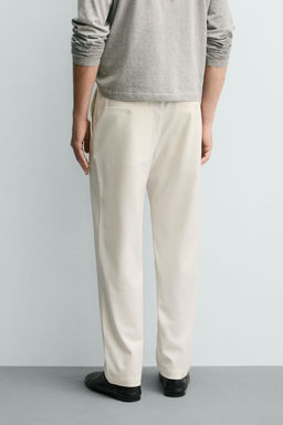 PANTAL?N STRAIGHT FIT CONFORT / Blanco roto - Zara фото 3