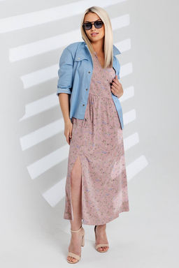 Платье штапель 6143/07/Брусничный - Rise фото 5