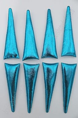Патч 3D Рог 10*2,5 см (10 шт) SF-1887, бирюзовый