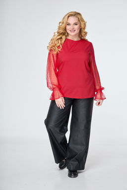 Блуза ANELLI 1768 алая роза фото 2