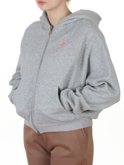 L801 GRAY Толстовка женская (100% хлопок)