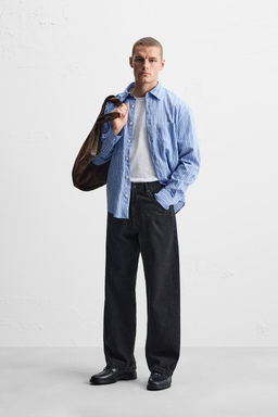 CONTRAST STRIPED SHIRT