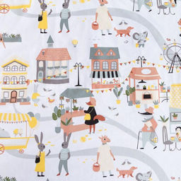 Постельное бельё 1.5-спальное «Этель» Fantastic town, бязь