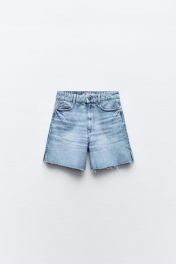 Z1975 HIGH-WAIST SHORTS WITH VENTS AT THE HEM - Zara фото 14