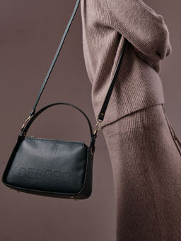 Сумка кожаная на плечо Deboro 30790 форест