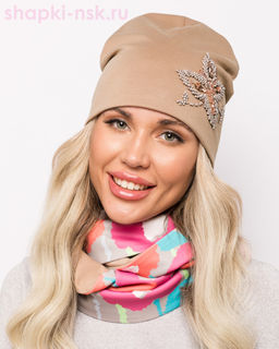 0137/20к СП Комплект женский флис (колпак+снуд) (56-58)