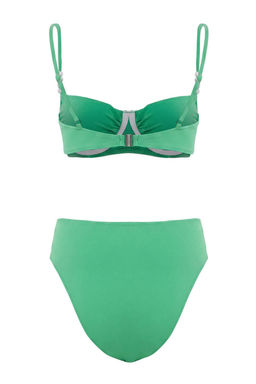 Ye_il Balconette Kapl_ Aksesuar Detayl_ Y_ksek Bel High Leg Bikini Tak_m_ TBESS26BT00178 - Trendyolmilla фото 9