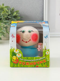 Набор для выращивания «ЭкоЖивчик. Девочка с зайчиком», фигурка растущая в подарочной упаковке