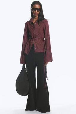 Camisa De Algod?n Con Lazada - H&m фото 5