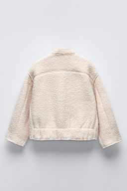 BOUCLE BOMBER JACKET WITH POCKETS - Zara фото 4