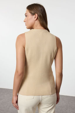 Tas Slim Smart Gorunumlu Triko Yelek TWOAW25YE00066 - Trendyolmilla фото 5