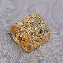 Набор колец для салфеток, 6 шт, с кристаллами - Simaland фото 3