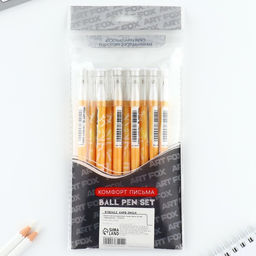 Цена за 10 шт. Ручка пластик шариковая, синяя паста, 0,5 мм Удар ярости - Artfox фото 8