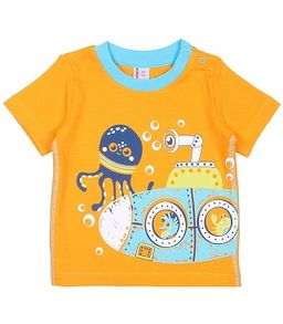 CRB wear/CSN 61803 Футболка для мальчика, оранжевый/Ex.Cherubino