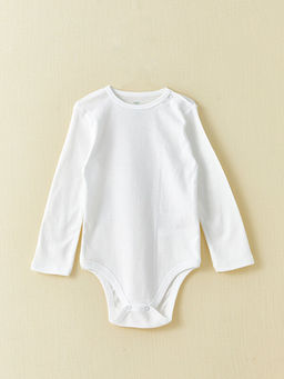 Bisiklet Yaka Uzun Kollu Basic K?z Bebek ??t??tl? Body 2li - Waikiki фото 2