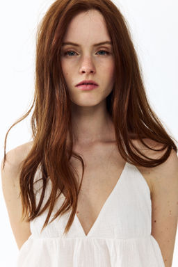 Cotton halterneck top - H&m фото 5