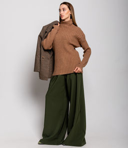 Свитер #КТ5126, коричневый