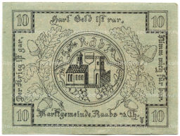 10 геллеров 1920 года Австрия Рабс (нотгельд)