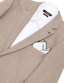 Зеленый базовый шелковый платок