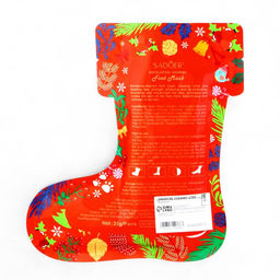 Новогодняя увлажняющая маска для ног - Sadoer фото 4