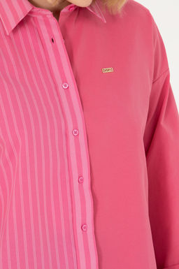 U. S. Polo Assn Женская розовая рубашка с длинным рукавом - U.s. polo assn фото 7