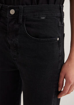 Lilyana Adaptive Puslu Gri Jean Pantolon - Mavi фото 8