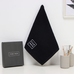Полотенце махровое Этель For men, 35?505 см, хлопок 100%, чёрное