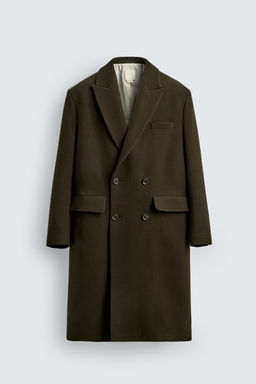 LIMITED EDITION WOOL BLEND DOUBLE-BREASTED COAT - Zara фото 7